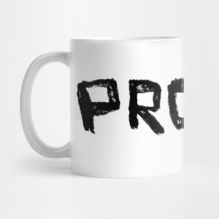 French Writer Name Font: Proust in Hand Writing Mug
